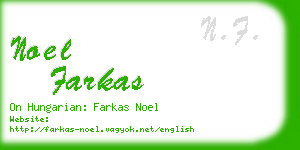 noel farkas business card
